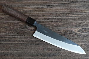 CY306 - Couteau Japonais Gyuto Yamamoto noir  - Lame de 18cm en acier au carbone Shirogami#2